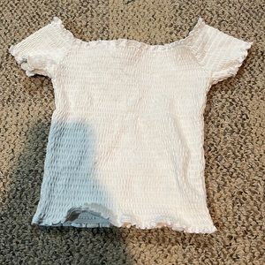 tight off the shoulder crop top